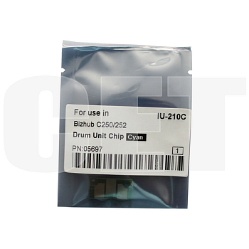 Чип драм-юнита для KONICA MINOLTA Bizhub C250/C252 (CET) Cyan, (WW), 45000 стр., CET5697