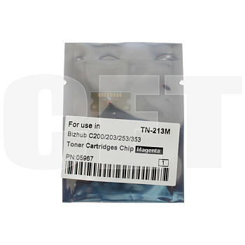 Чип картриджа для KONICA MINOLTA Bizhub C200/C200E/C203/C253/C353 (CET) Magenta, (WW), 20000 стр., (унив.), CET5967