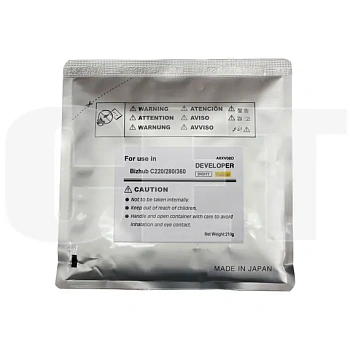 Девелопер для KONICA MINOLTA Bizhub C220/C280/C360 (CET) Yellow, 210г/пак, 114000 стр., CET8435