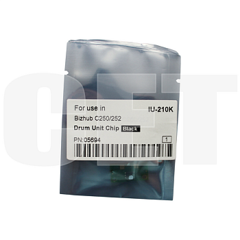 Чип драм-юнита для KONICA MINOLTA Bizhub C250/C252 (CET) Black, (WW), 70000 стр., CET5694