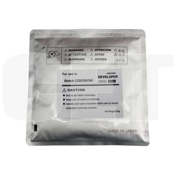 Девелопер для KONICA MINOLTA Bizhub C220/C280/C360 (CET) Black, 210г/пак, 570000 стр., CET8436