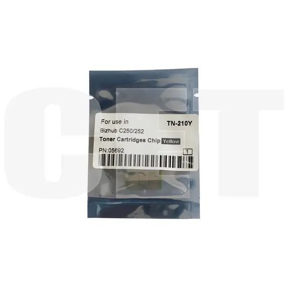 Чип картриджа для KONICA MINOLTA Bizhub C250/C252 (CET) Yellow, (WW), 12000 стр., CET5692