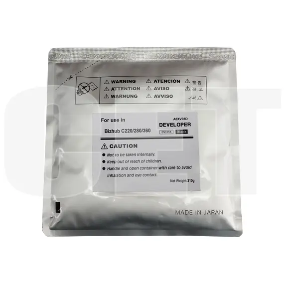 Девелопер для KONICA MINOLTA Bizhub C220/C280/C360 (CET) Black, 210г/пак, 570000 стр., CET8436