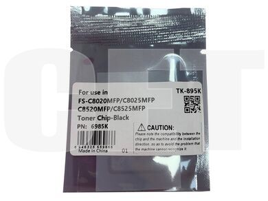 Чип картриджа TK-895 для KYOCERA FS-C8020MFP/8025MFP/8520MFP/8525MFP (CET) Black, 12000 стр., CET6985K