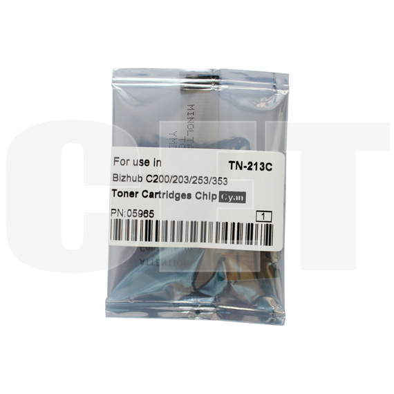 Чип картриджа для KONICA MINOLTA Bizhub C200/C200E/C203/C253/C353 (CET) Cyan, (WW), 20000 стр., (унив.), CET5965