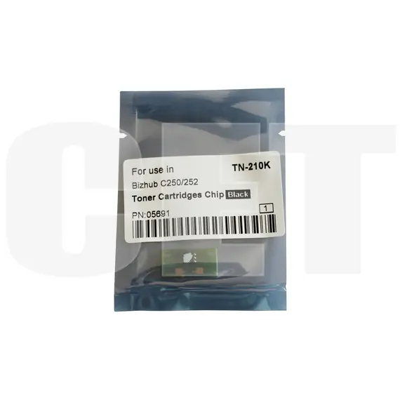 Чип картриджа для KONICA MINOLTA Bizhub C250/C252 (CET) Black, (WW), 20000 стр., CET5691