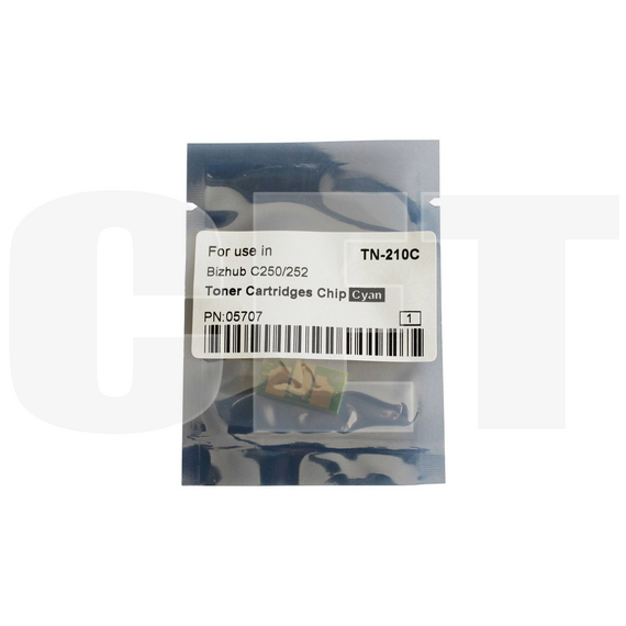 Чип картриджа для KONICA MINOLTA Bizhub C250/C252 (CET) Cyan, (WW), 12000 стр., CET5707