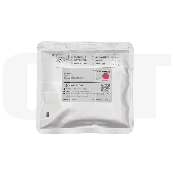 Девелопер для KONICA MINOLTA Bizhub C250i/300i/360i (CET) Magenta, 210г, 1000000 стр., CET171031