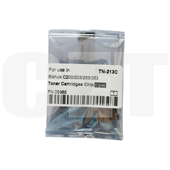 Чип картриджа для KONICA MINOLTA Bizhub C200/C200E/C203/C253/C353 (CET) Cyan, (WW), 20000 стр., (унив.), CET5965