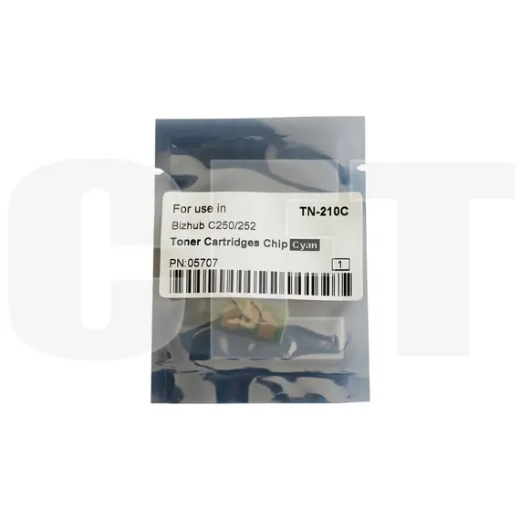 Чип картриджа для KONICA MINOLTA Bizhub C250/C252 (CET) Cyan, (WW), 12000 стр., CET5707