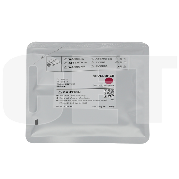 Девелопер IU-214M для KONICA MINOLTA Bizhub C227/C287 (CET) Magenta, 170г, 90000 стр., CET171039