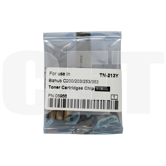 Чип картриджа для KONICA MINOLTA Bizhub C200/C200E/C203/C253/C353 (CET) Yellow, (WW), 20000 стр., (унив.), CET5966