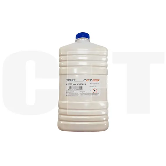 Тонер PK208 для KYOCERA ECOSYS M5521cdn/M5526cdw/P5021cdn/P5026cdn (Japan) Yellow, 500г/бут, (унив.), OSP0208Y-500