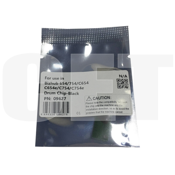 Чип драм-юнита для KONICA MINOLTA Bizhub 654/754/C654/C654e/C754/C754e (CET) Black, CET9627