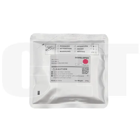 Девелопер для KONICA MINOLTA Bizhub C250i/300i/360i (CET) Magenta, 210г, 1000000 стр., CET171031