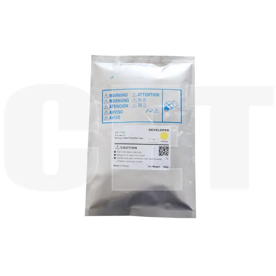 Девелопер для KONICA MINOLTA Bizhub C654/C754/C654e/C754e (CET) Yellow, 400г, 155000 стр., CET171022