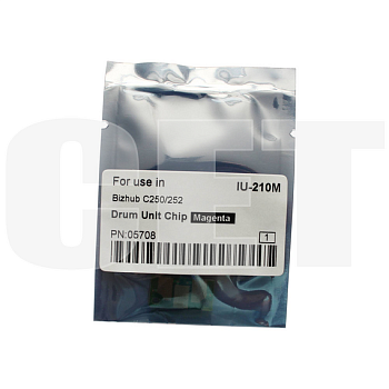 Чип драм-юнита для KONICA MINOLTA Bizhub C250/C252 (CET) Magenta, (WW), 45000 стр., CET5708